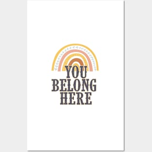 You Belong Here | Encouragement, Growth Mindset Posters and Art